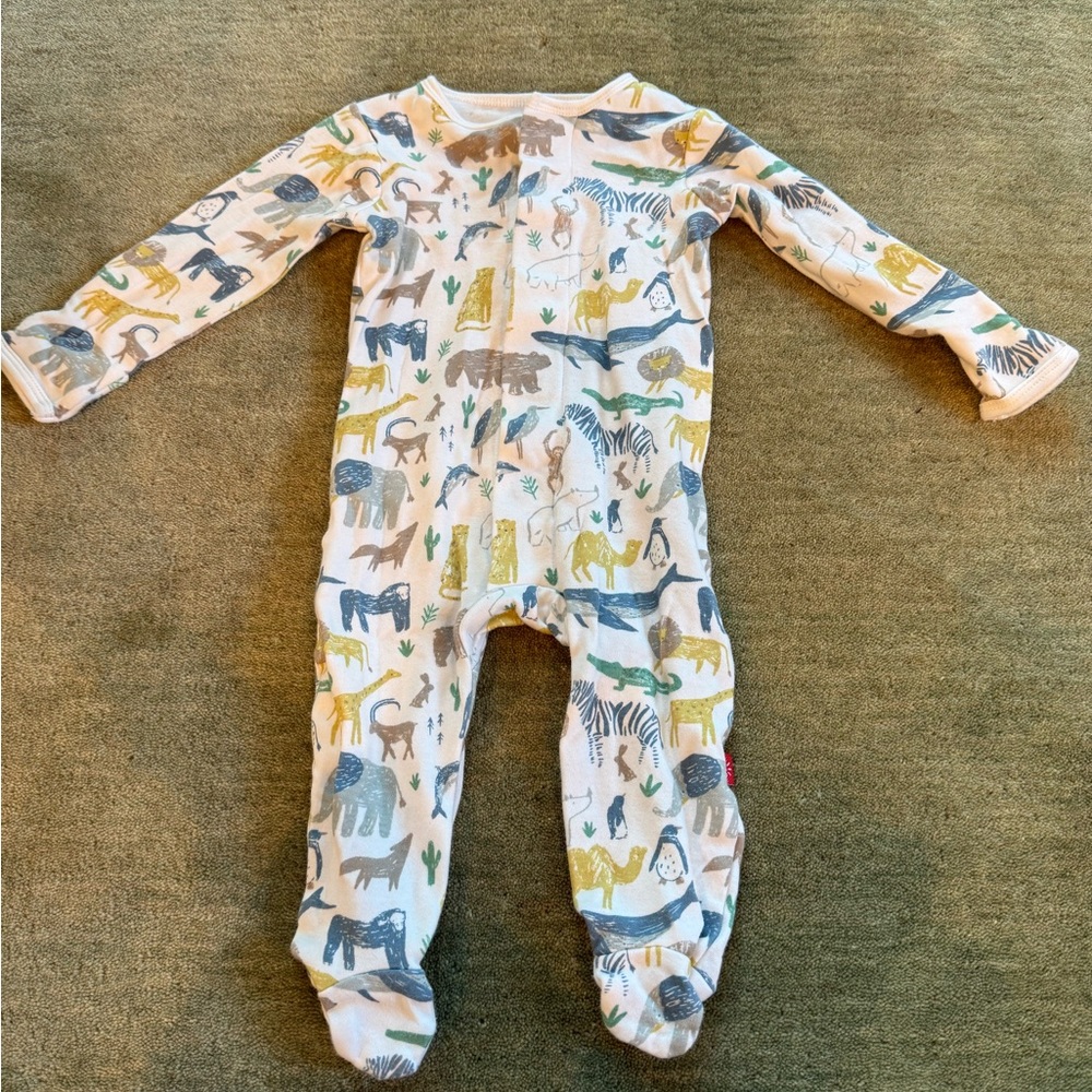 Magnetic Me Organic Cotton Footie - 3-6 months